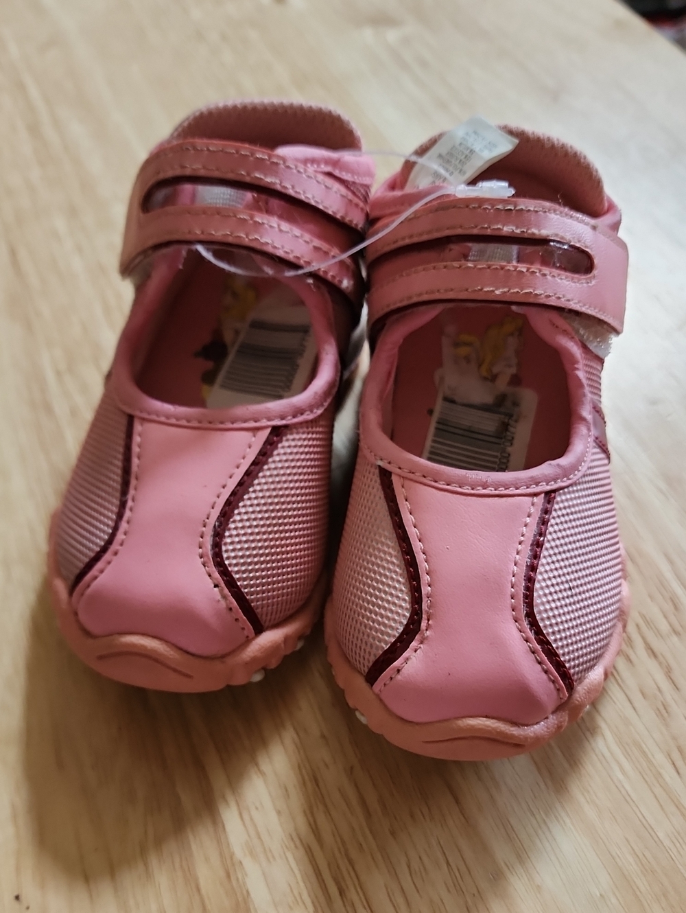 Authenic Disney Store Princess Sporty Mary Jane Pink Sneakers Toddler Size 6